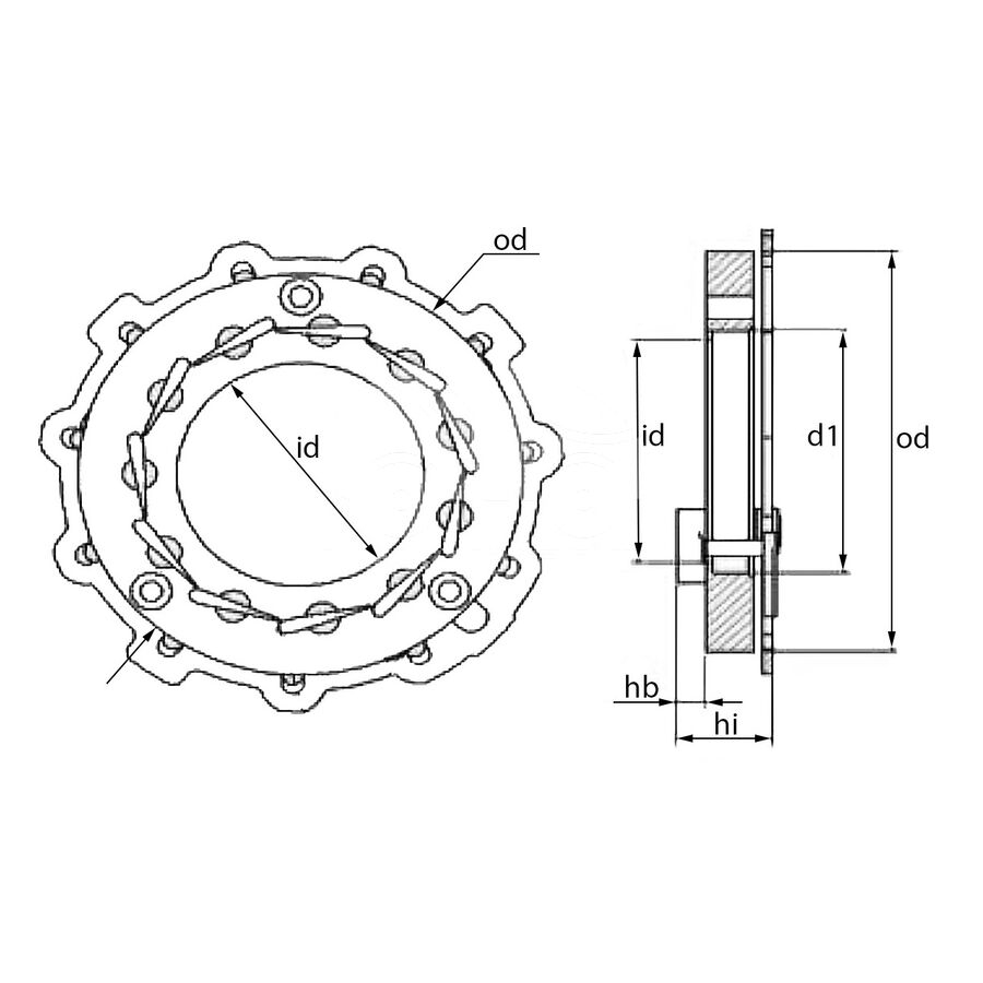 Геометрия турбокомпрессора MGT0072 — изображение 3